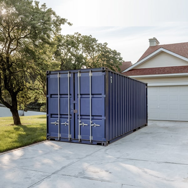 there are few restrictions on what can be stored in residential storage containers
